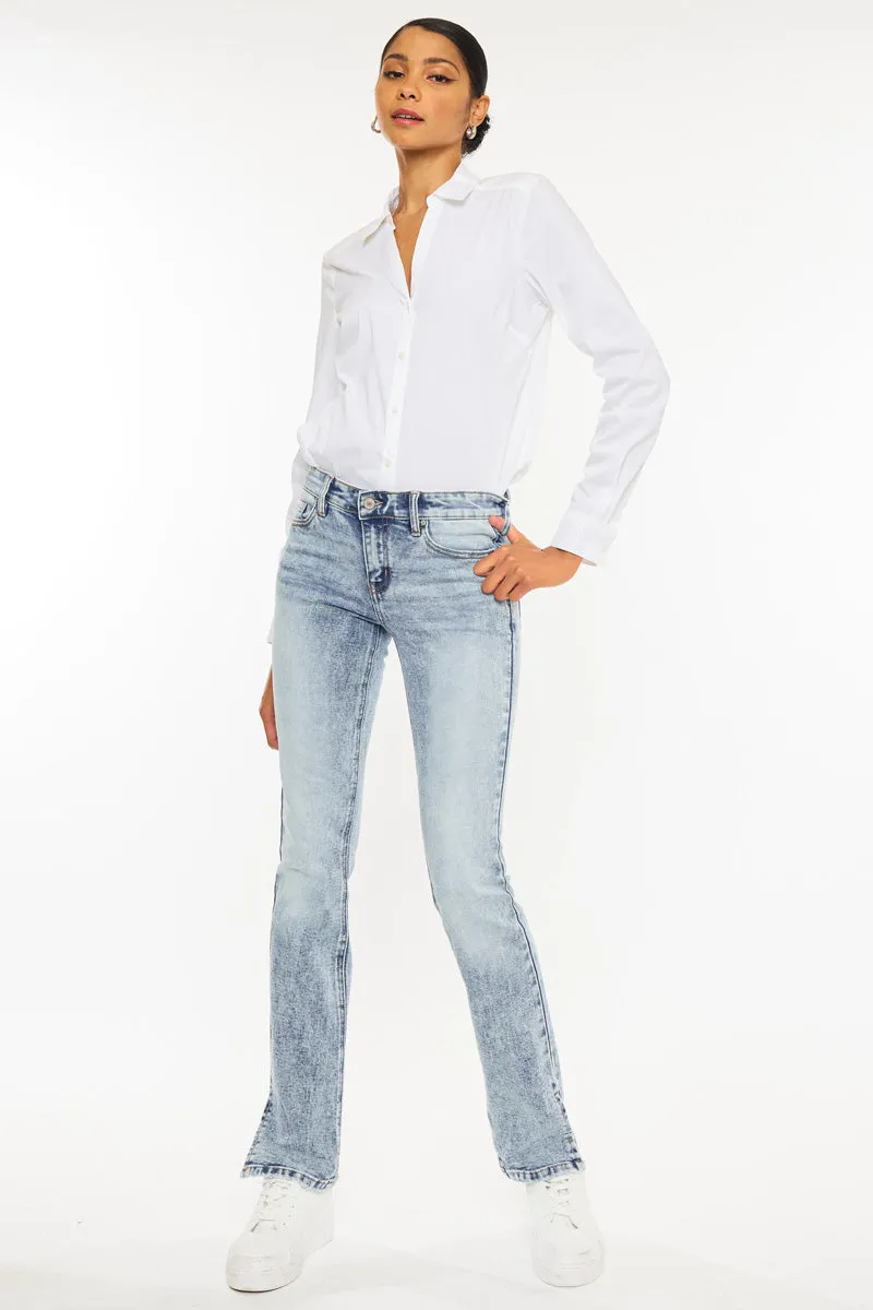Nadia Mid Rise Y2K Bootcut Jeans