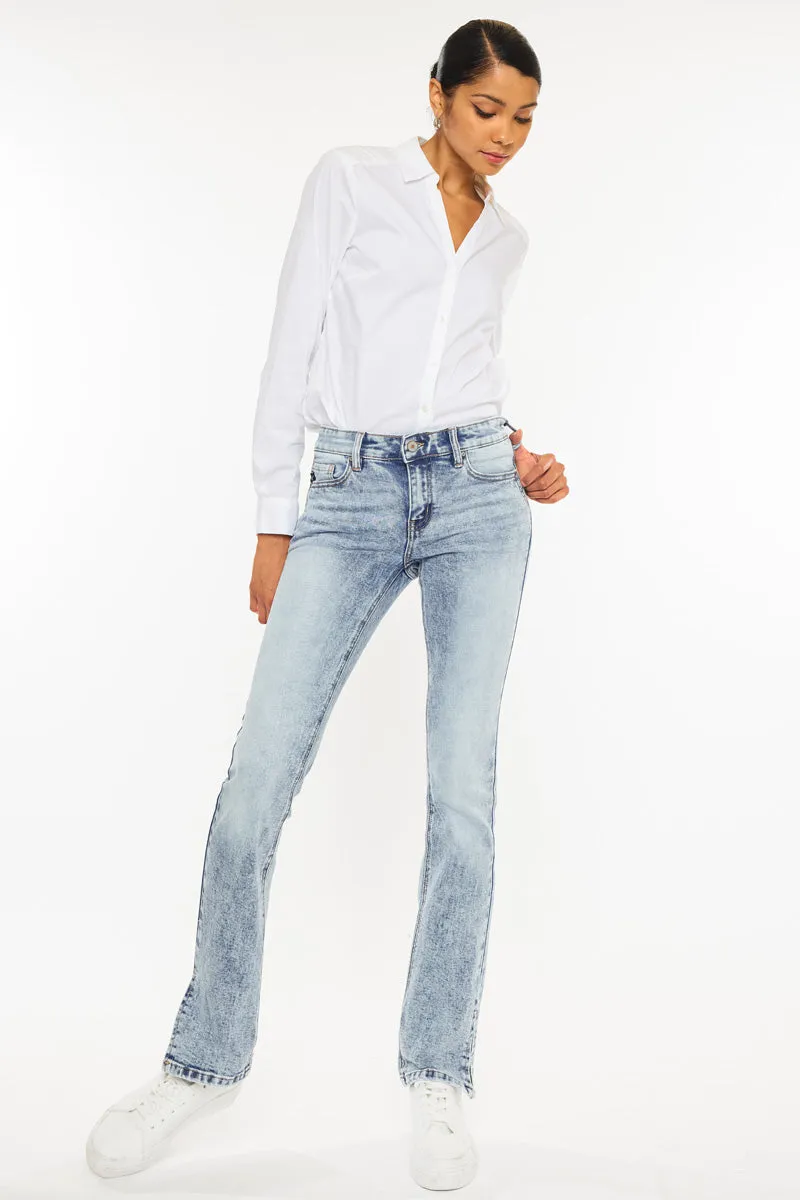 Nadia Mid Rise Y2K Bootcut Jeans