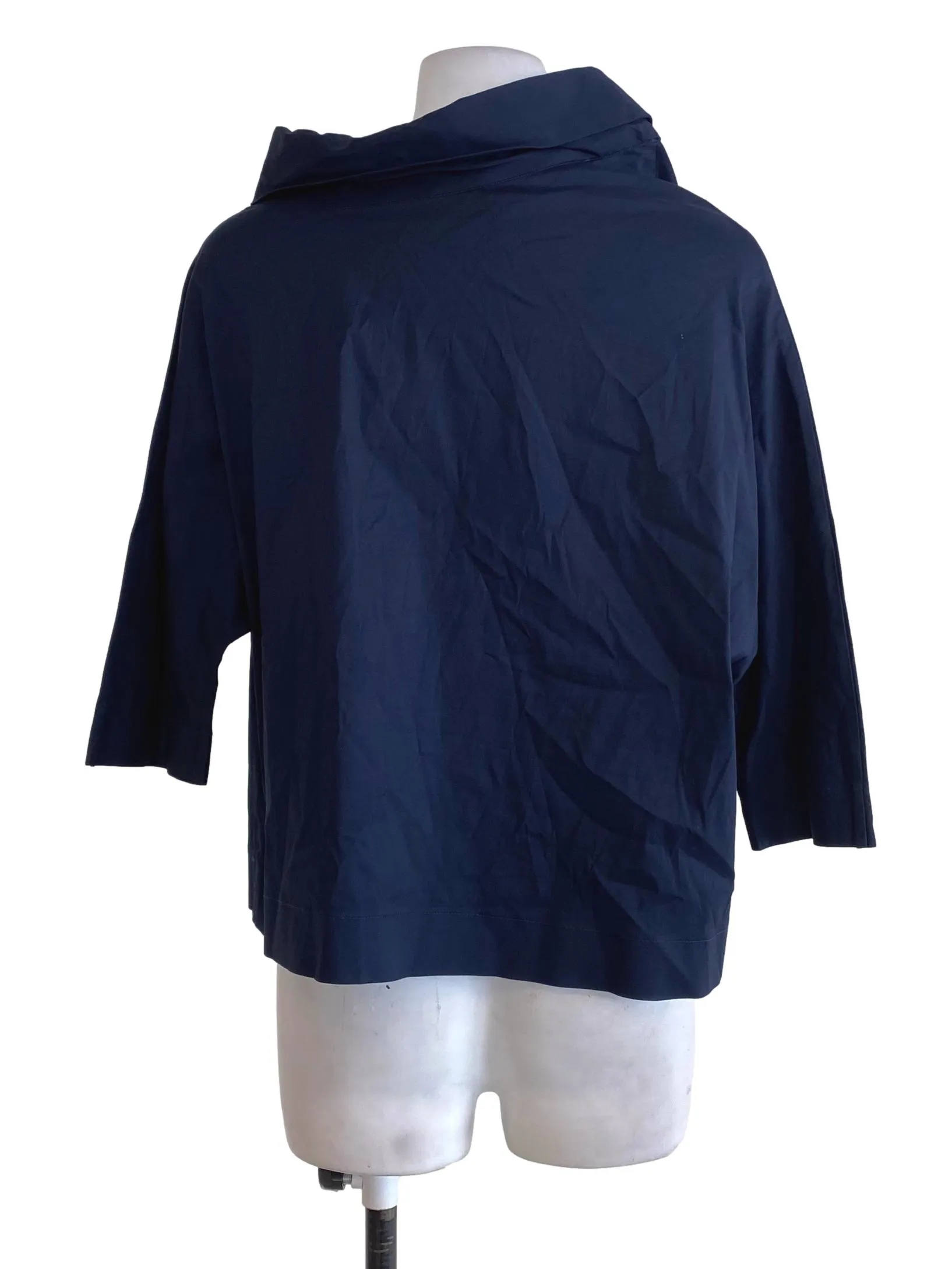 Navy Blue Turtle Neck Top