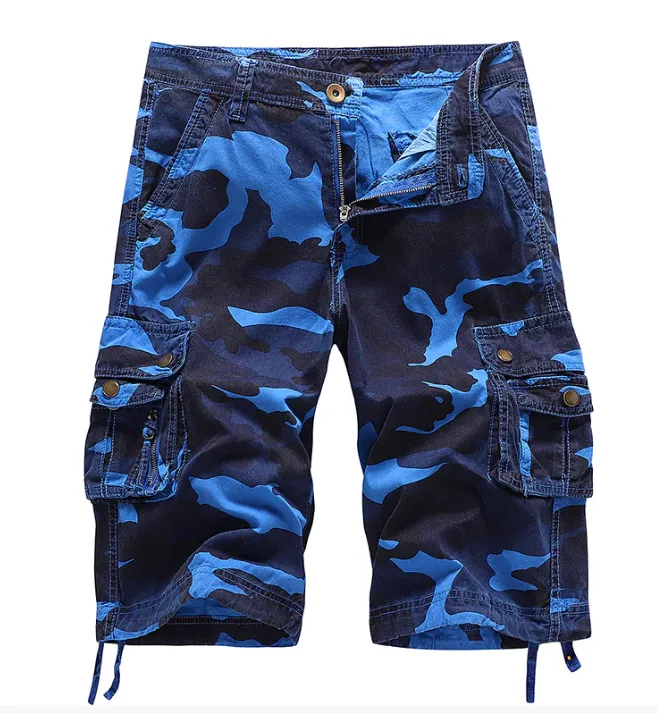 NEW Mens Cotton Relaxed Fit Camouflage Camo Cargo Shorts-A083, Sz 40, Retails $55
