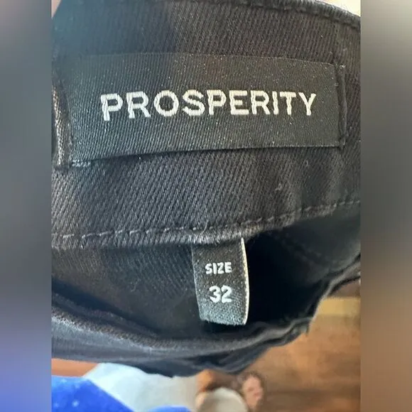 NEW Prosperity Denim 32 (14) Black Skinny Jeans Stretch