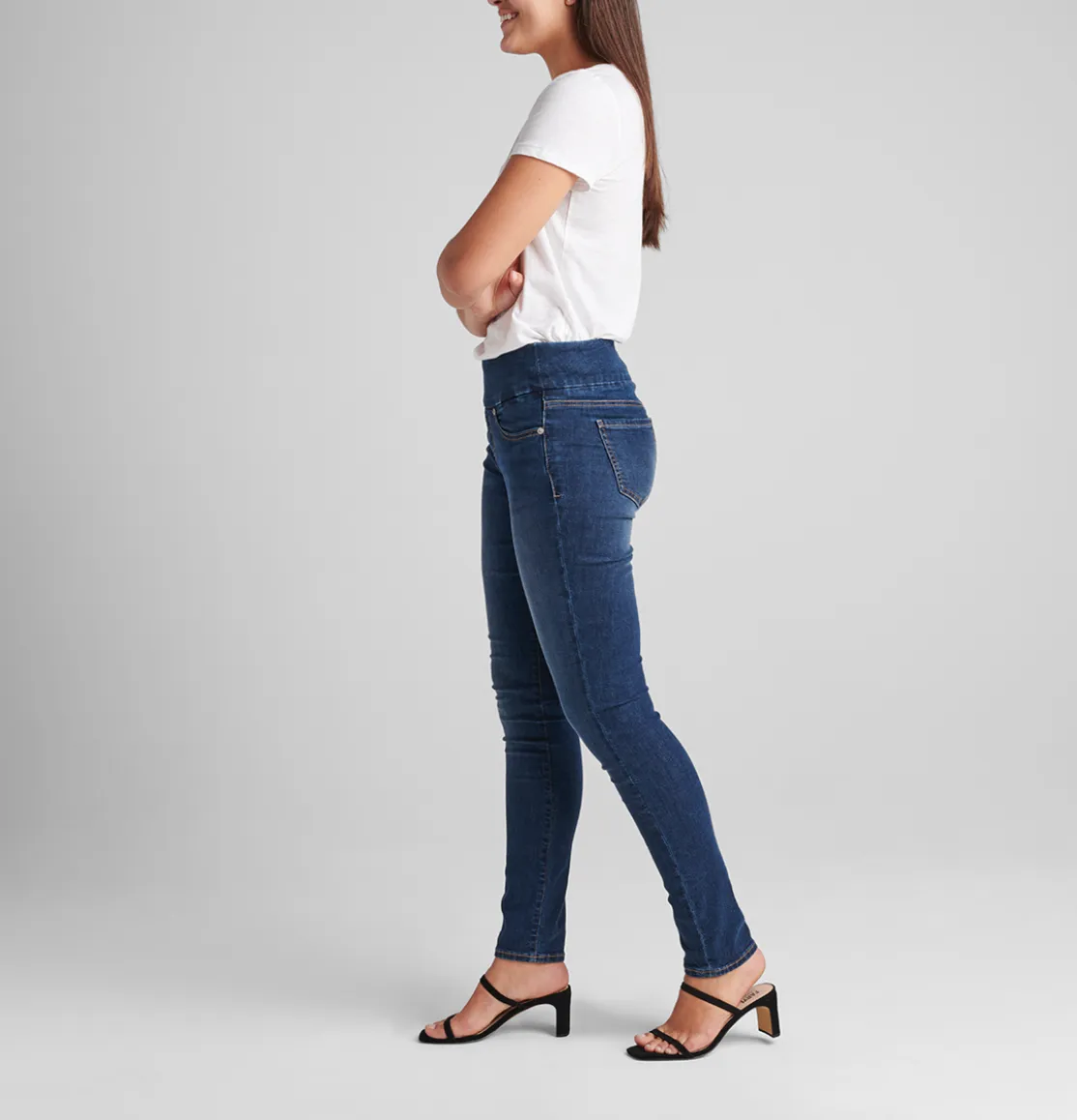 Nora Mid Rise Skinny Pull-On