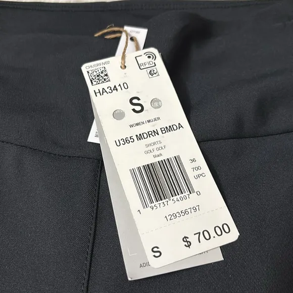 NWT Adidas Modern Bermuda Golf Shorts In Black Size S