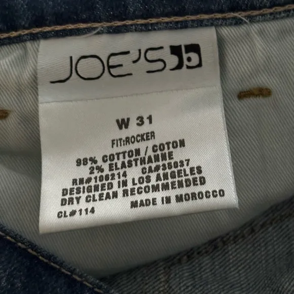 NWT JOE’S ROCKER JEANS COPPOLA WASH STYLE XSCP5722 SZ 31