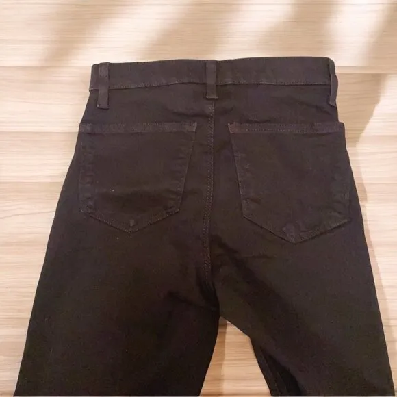 NWT TOPSHOP Black Joni Skinny Jeans with Rips