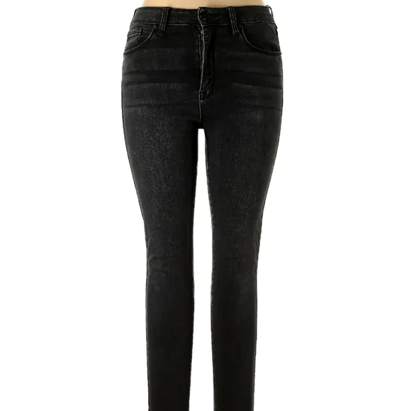 NWT Women's Just USA Washed Black High Rise Skinny Jeans