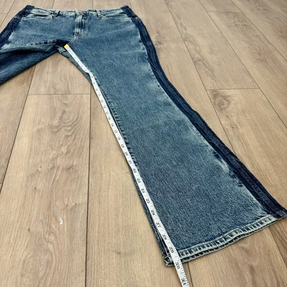 NWT Wrangler Westward 626 Bootcut Jeans Two Tone Side Stripe Size 31 x 30