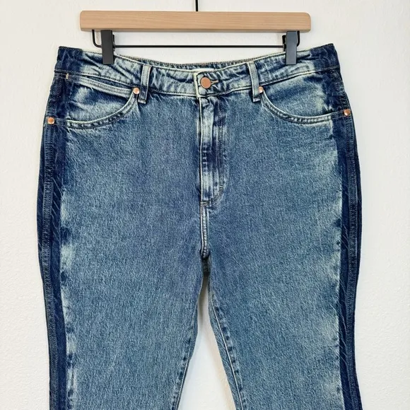 NWT Wrangler Westward 626 Bootcut Jeans Two Tone Side Stripe Size 31 x 30