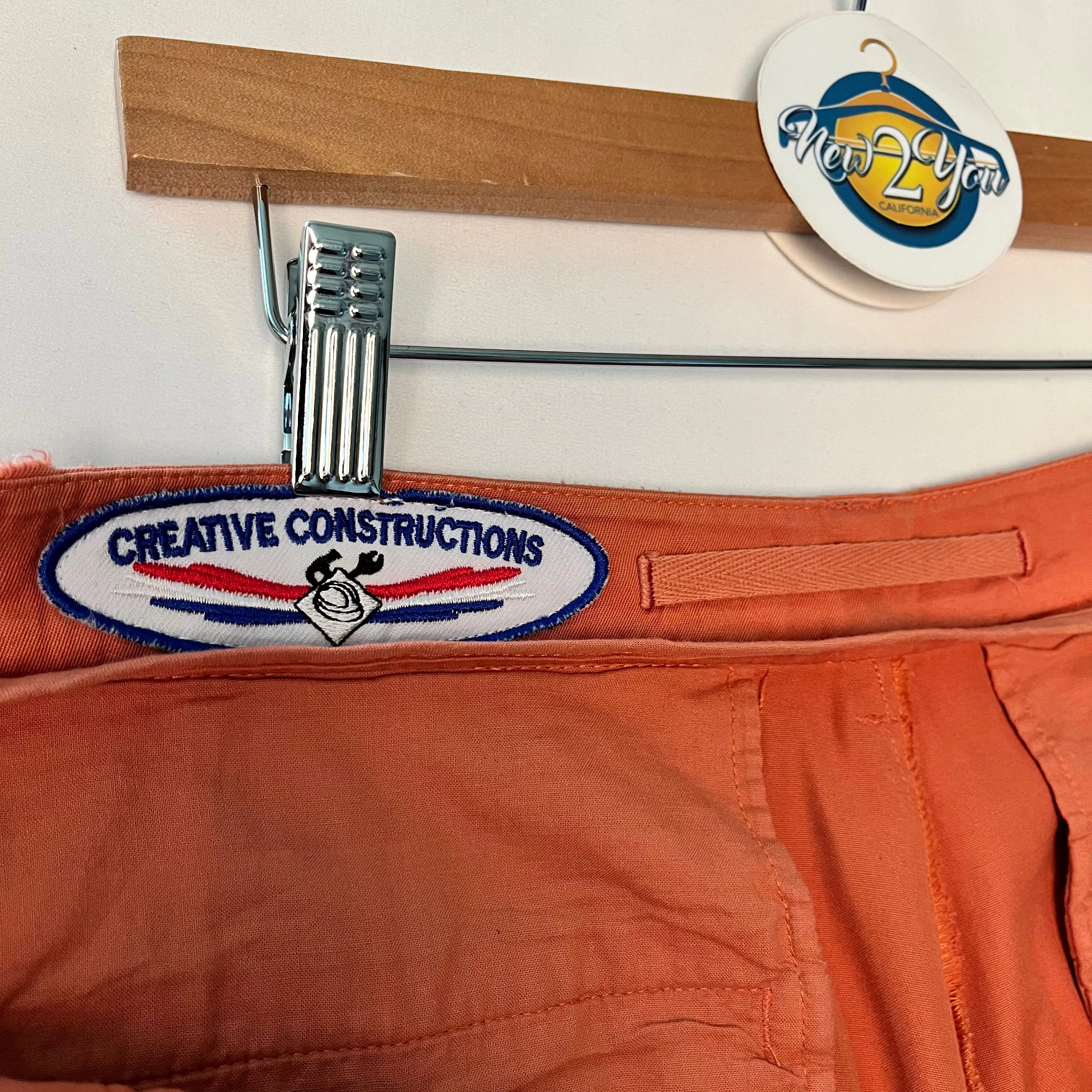 Orange Cargo Shorts (J.A.C.H.S)