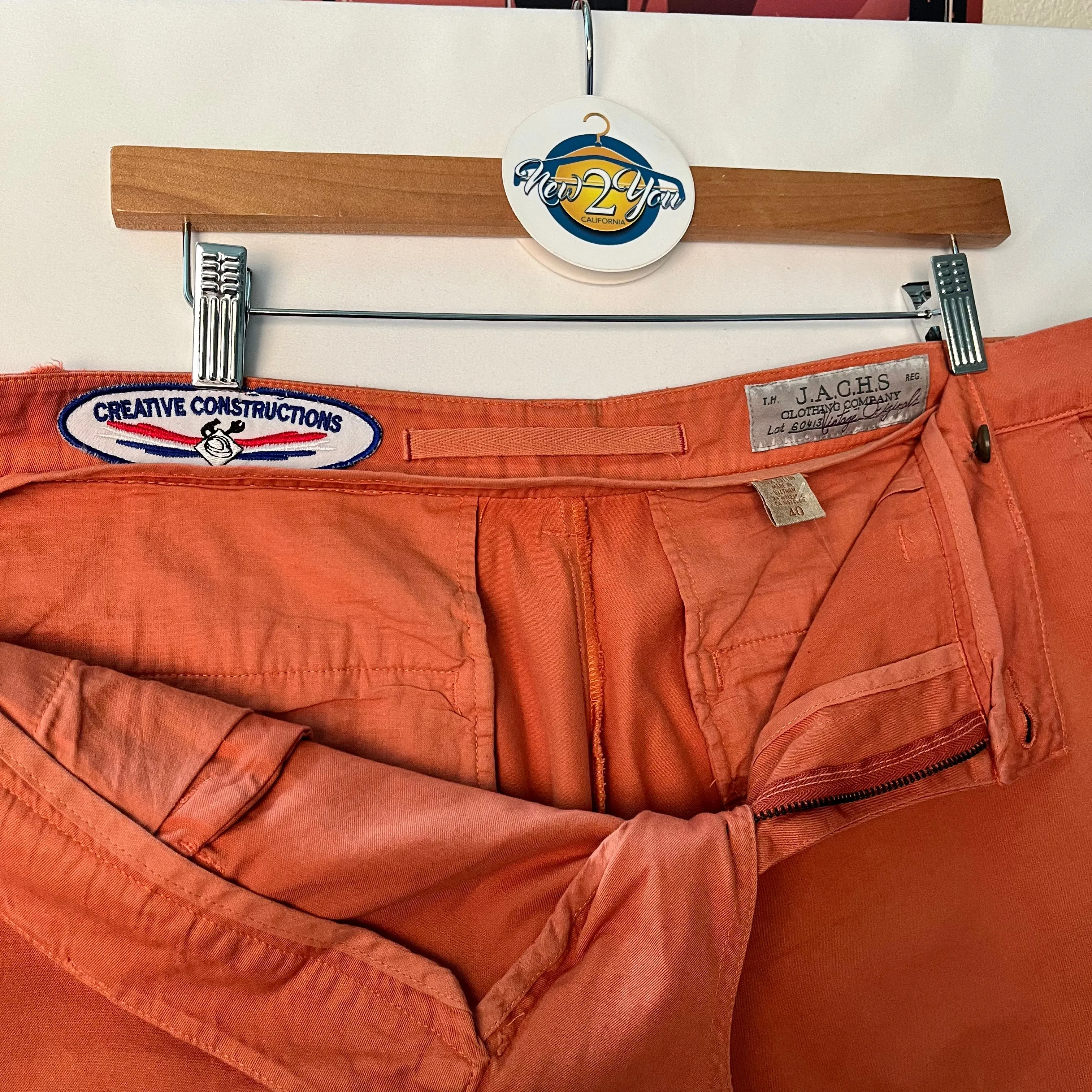 Orange Cargo Shorts (J.A.C.H.S)