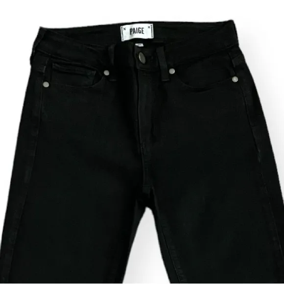 Paige Dusty Black Hoxton Ankle Skinny Jean in Size 25
