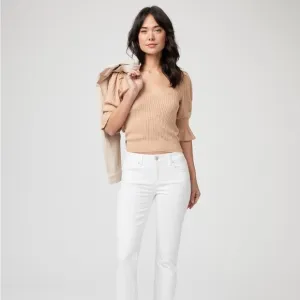 PAIGE white Jimmy Jimmy skinny jeans from Bloomingdale’s w/ front &amp; back pockets