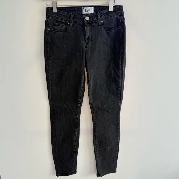 Paige Women's Black Verdugo Ankle Skinny Jeans size 27