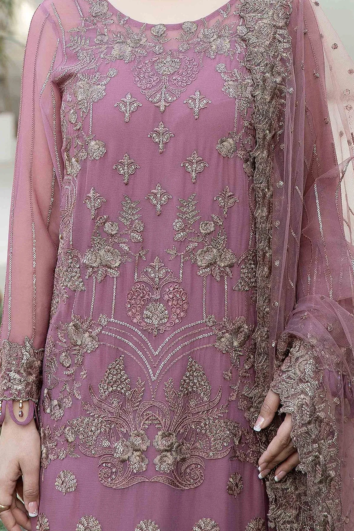 Pakistani Embroidered Kameez Trousers Wedding Dress