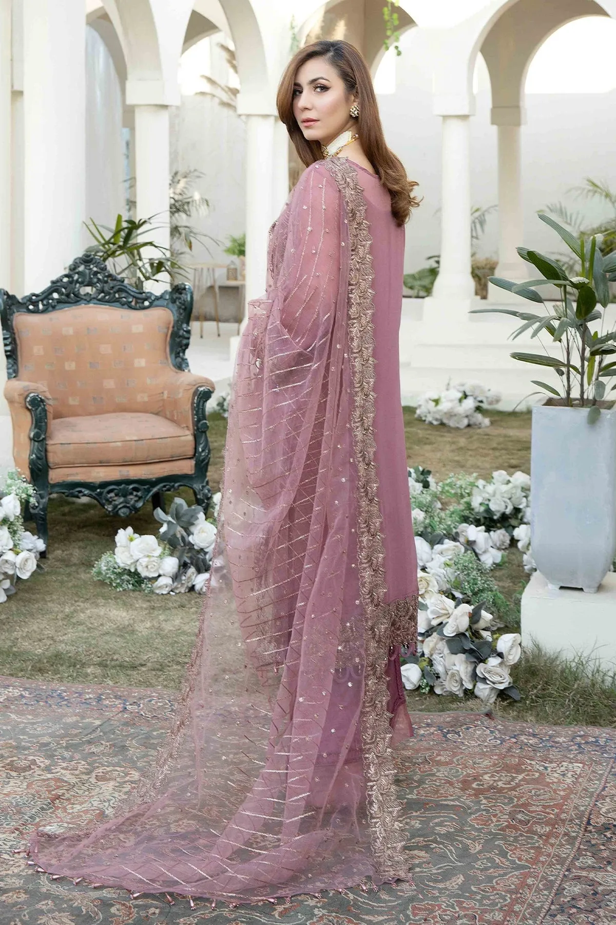 Pakistani Embroidered Kameez Trousers Wedding Dress