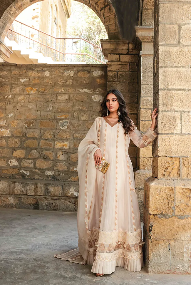 Pakistani Wedding Dress in Kalidar Frock Trouser Style