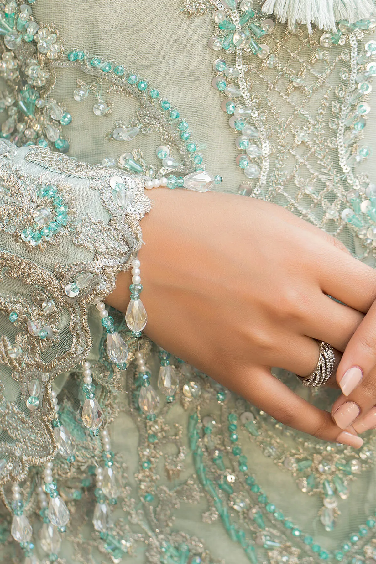 Pakistani Wedding Dress in Kameez and Trouser Style