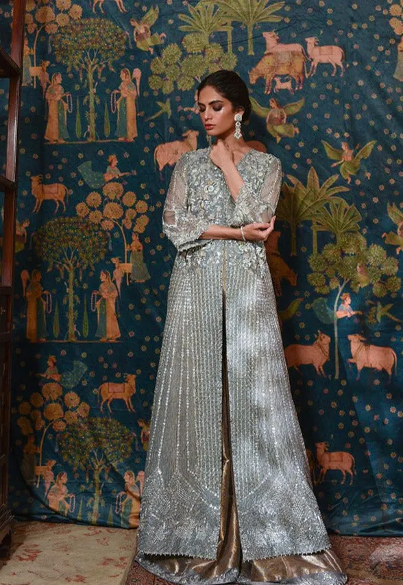 Pakistani Wedding Dress in Kameez Sharara Dupatta Style
