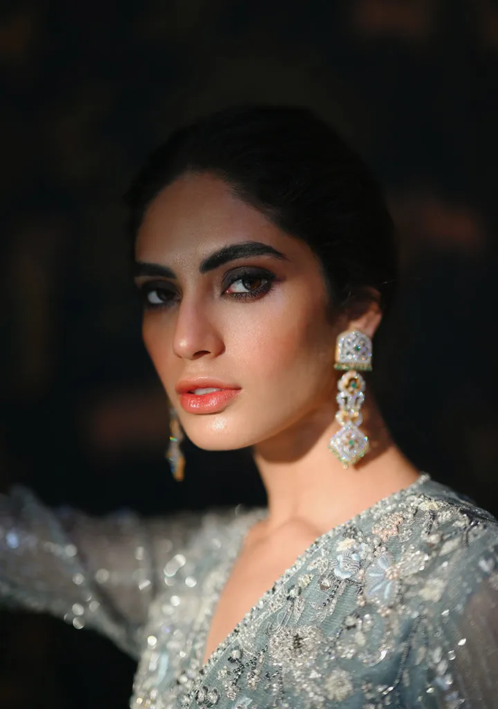 Pakistani Wedding Dress in Kameez Sharara Dupatta Style