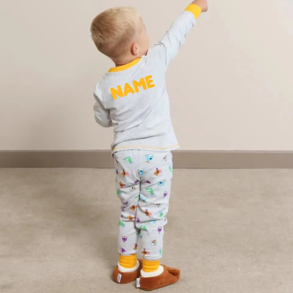 Personalised Hey Duggee 'Cares' Kids' Pyjamas