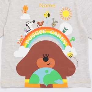 Personalised Hey Duggee 'Cares' Kids' Pyjamas