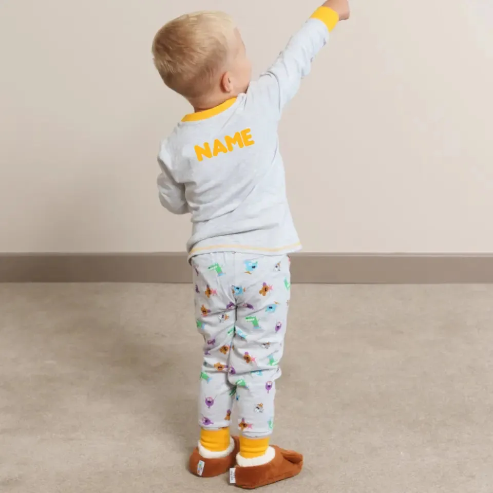 Personalised Hey Duggee 'Cares' Kids' Pyjamas