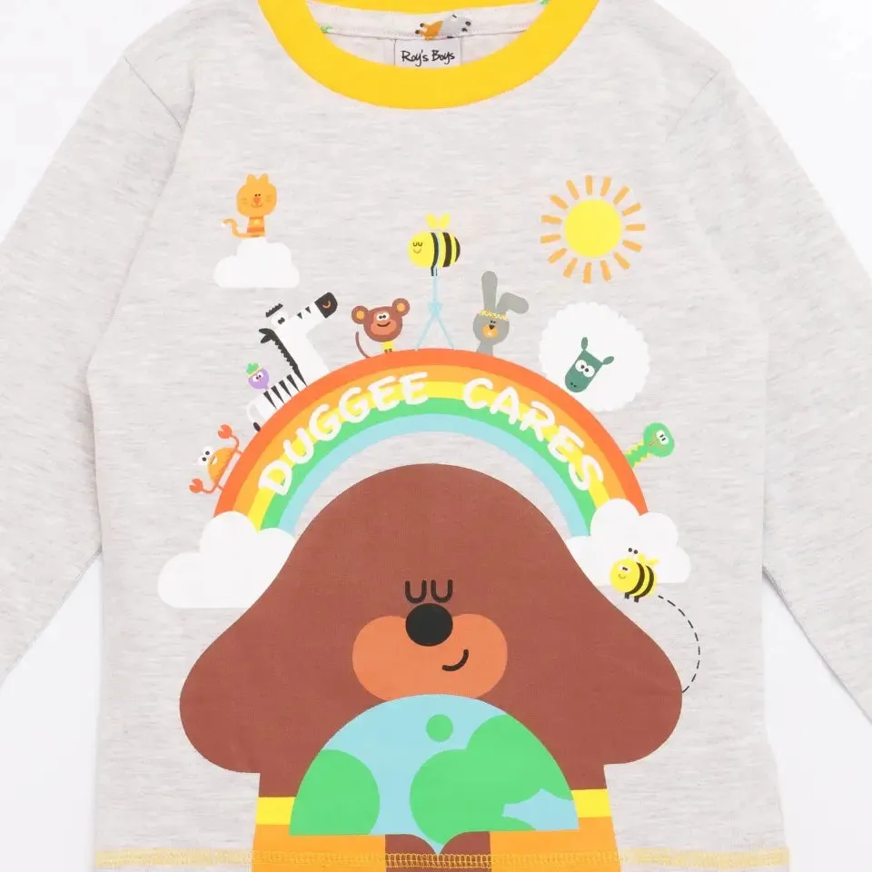 Personalised Hey Duggee 'Cares' Kids' Pyjamas