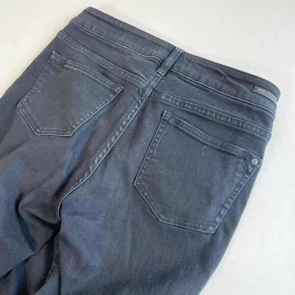 Pilcro And The Letterpress Women Skinny Jeans Black 29 High Rise Dark Wash Denim