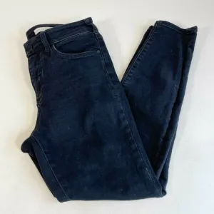 Pilcro And The Letterpress Women Skinny Jeans Black 29 High Rise Dark Wash Denim