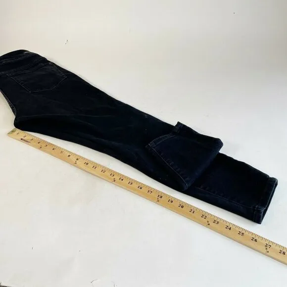 Pilcro And The Letterpress Women Skinny Jeans Black 29 High Rise Dark Wash Denim