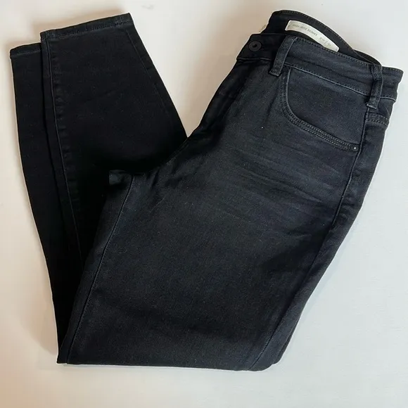 Pilcro - Anthropologie, high rise skinny, 31, black jeans