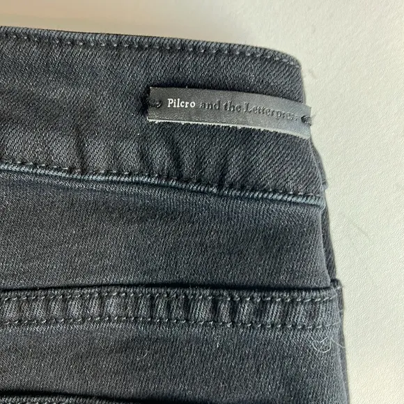 Pilcro - Anthropologie, high rise skinny, 31, black jeans