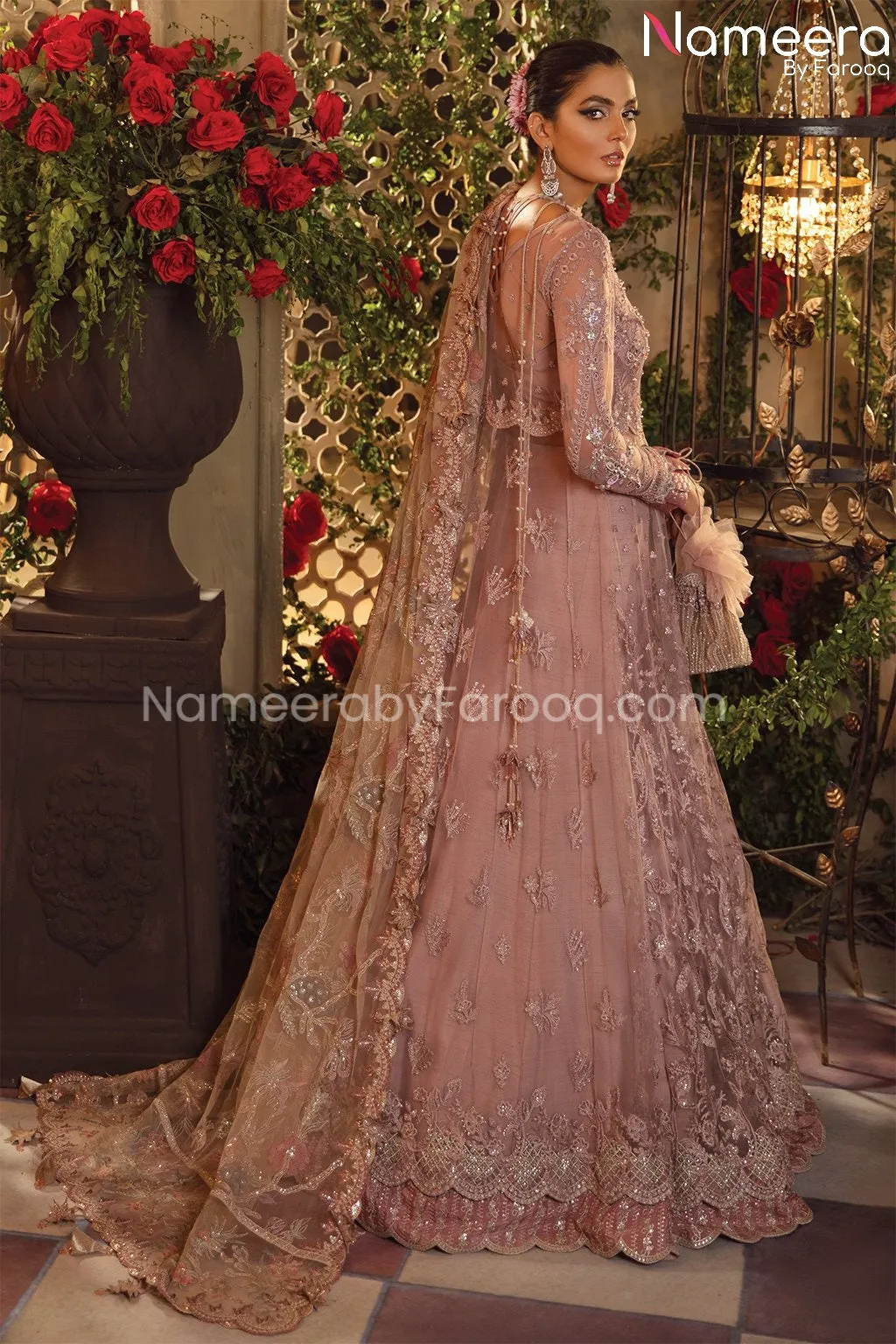 Pink Pakistani Dress Party Wear Designer 2021 #PF191