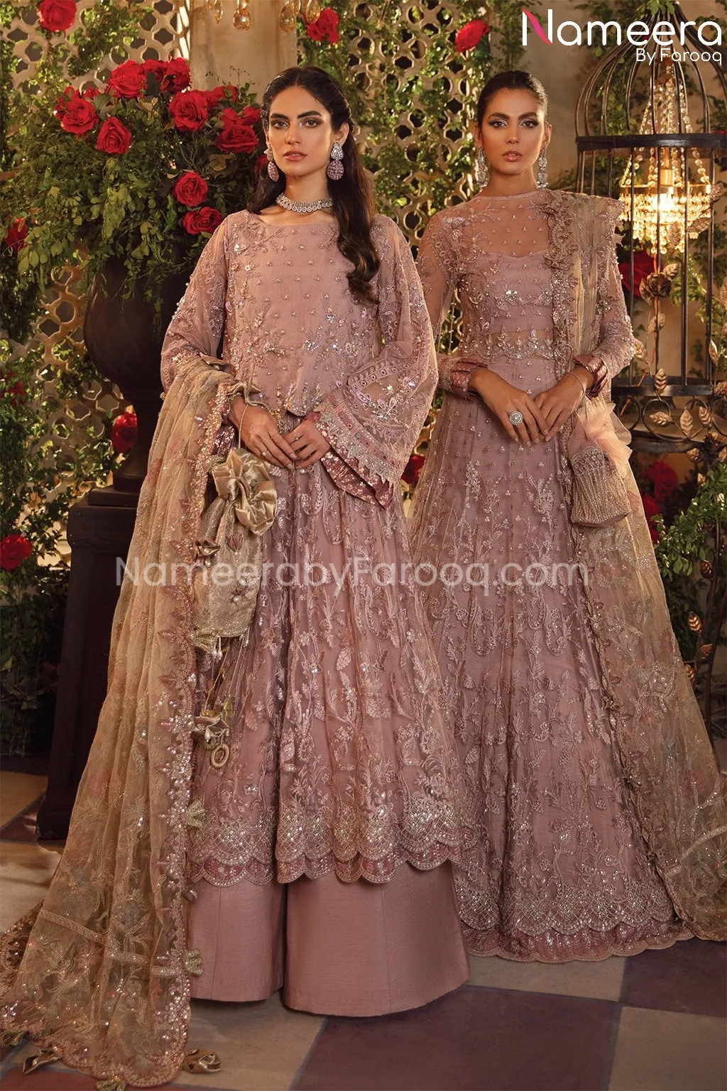 Pink Pakistani Dress Party Wear Designer 2021 #PF191