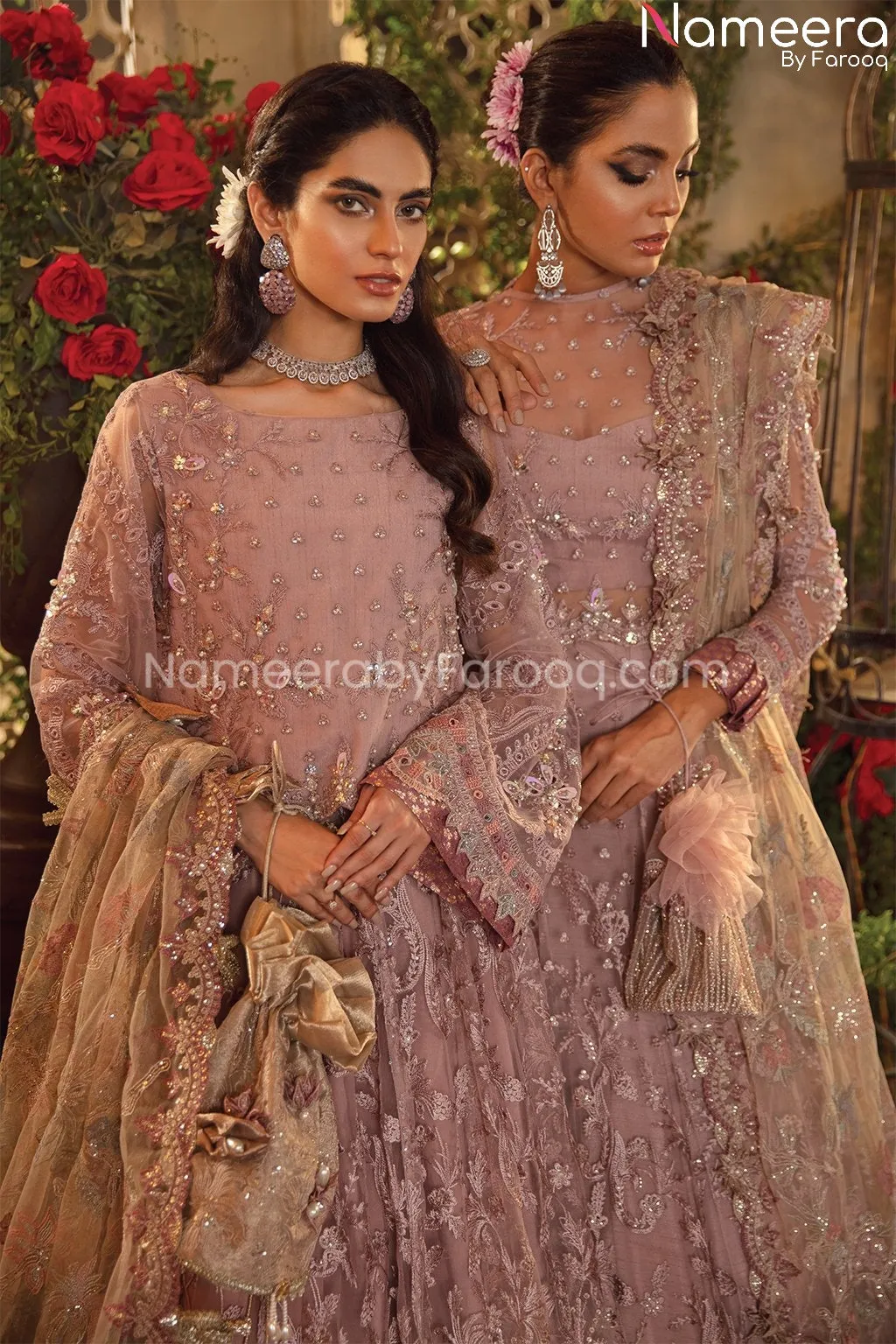 Pink Pakistani Dress Party Wear Designer 2021 #PF191