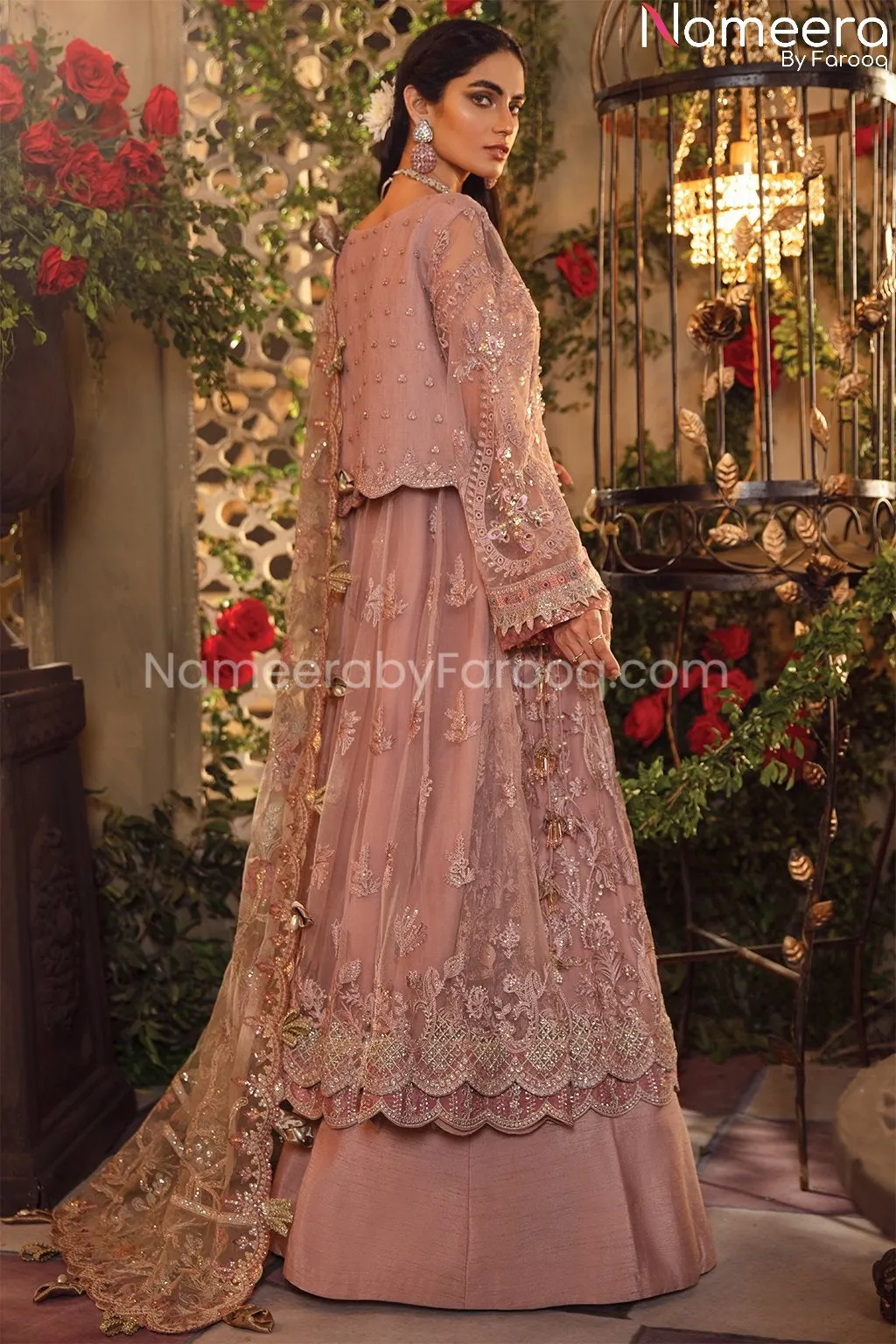 Pink Pakistani Dress Party Wear Designer 2021 #PF191