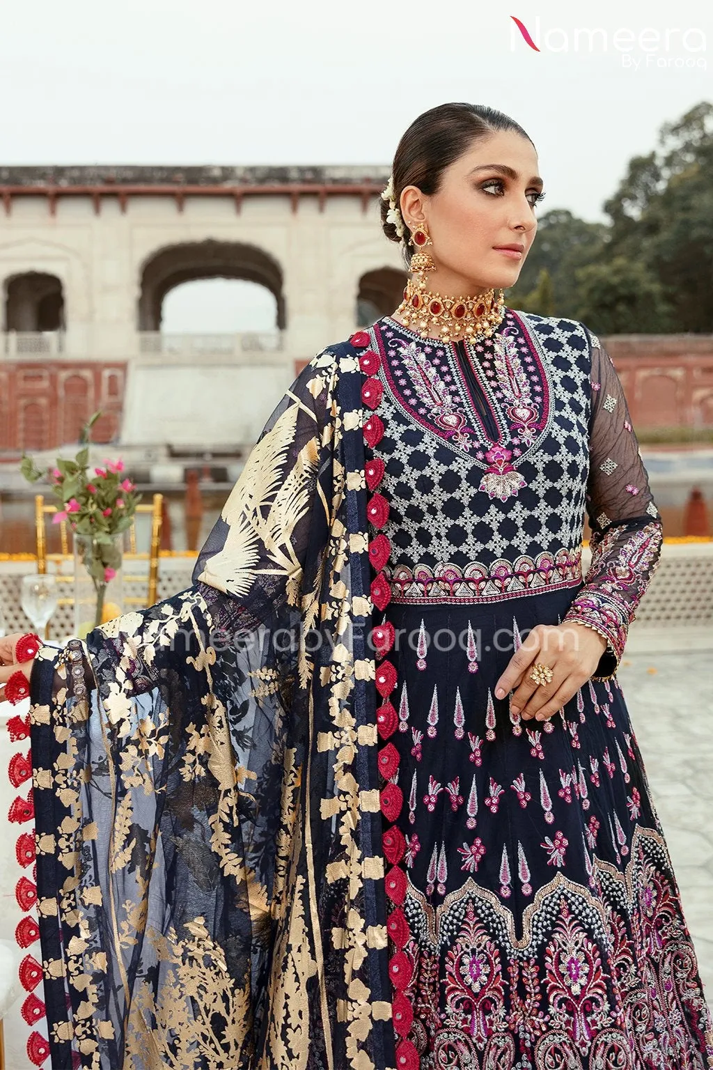 Pishwas Dress Pakistani in Black Shade 2021 #PF206