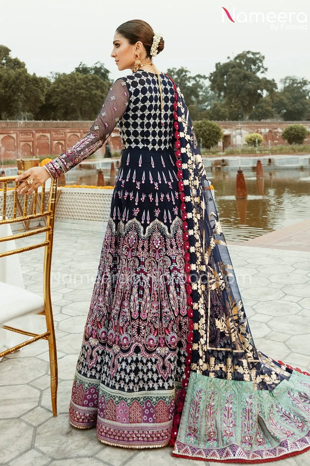 Pishwas Dress Pakistani in Black Shade 2021 #PF206
