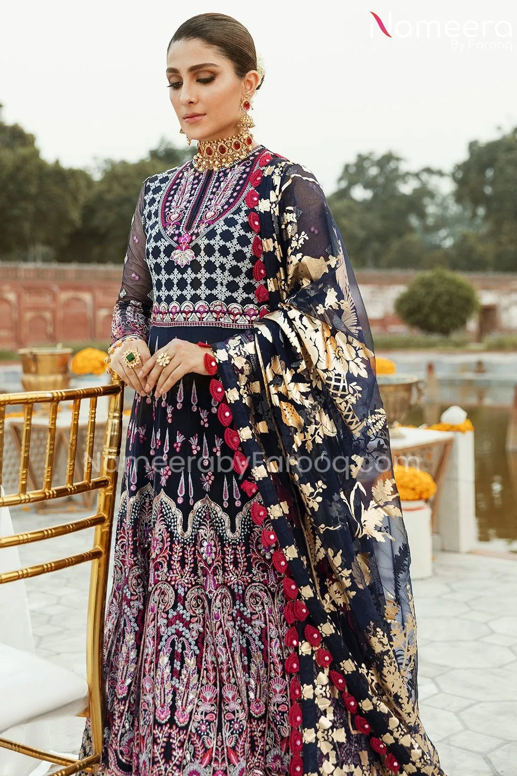 Pishwas Dress Pakistani in Black Shade 2021 #PF206