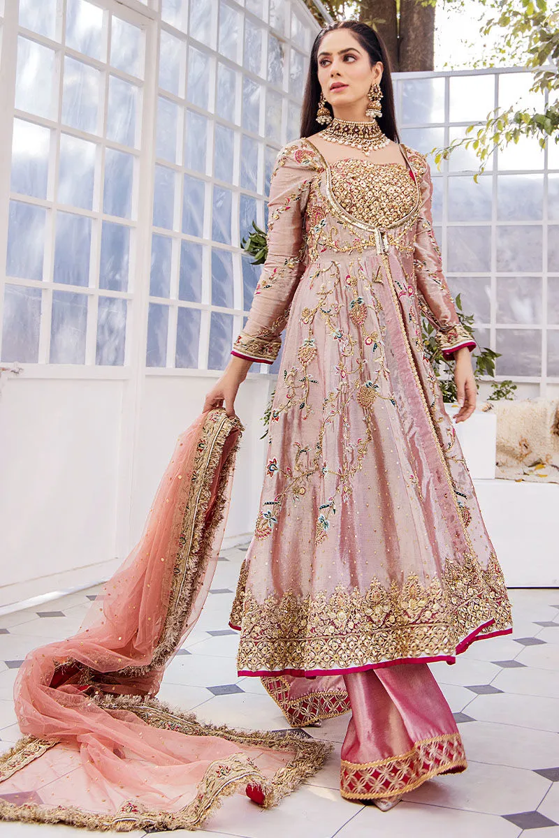 Pishwas Frock and Trouser Pink Pakistani Wedding Dress