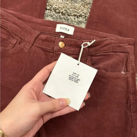 Pistola Corduroy Mid Rise Skinny Jeans Sz 28 NWT | Pistola Corduroy Skinny Jeans