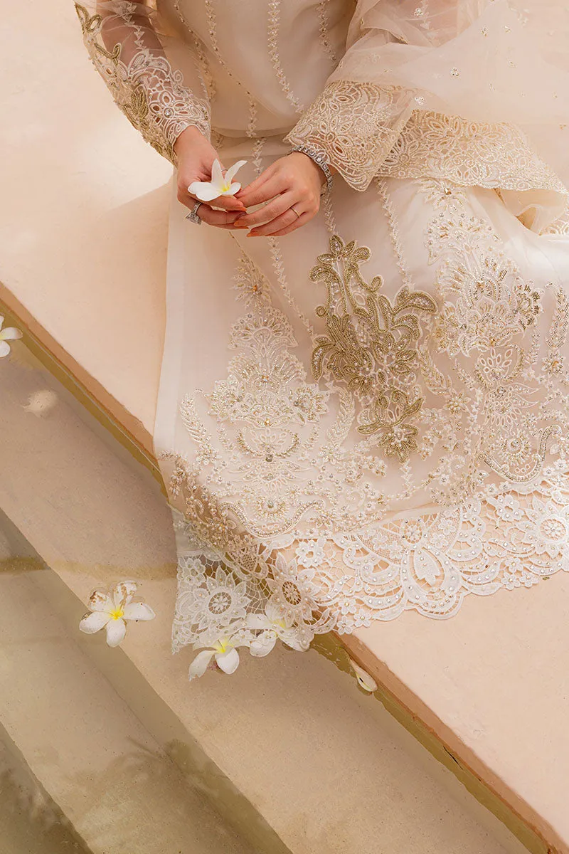 Premium Ivory Kameez Trousers Pakistani Wedding Dress