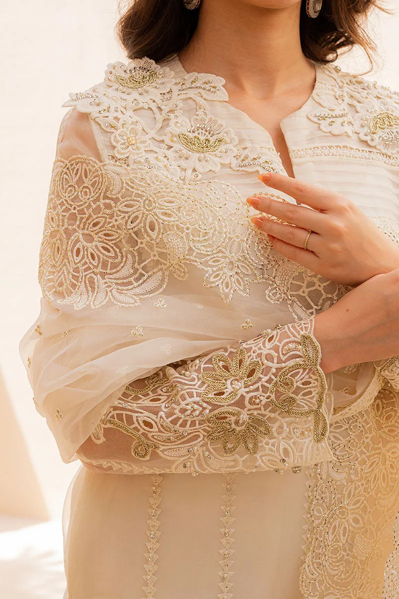 Premium Ivory Kameez Trousers Pakistani Wedding Dress