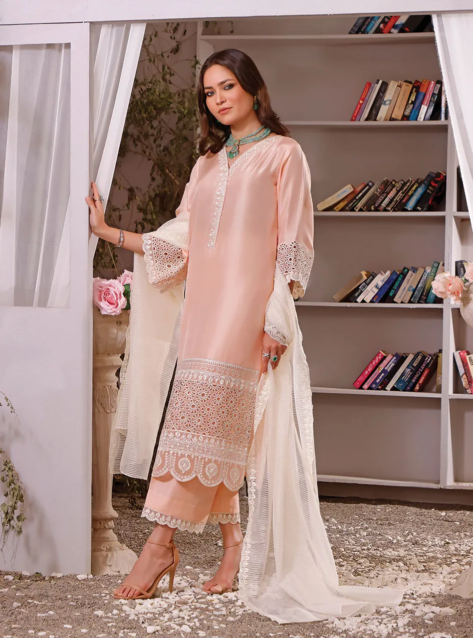 Premium Raw Silk Pink Salwar Kameez Pakistani Eid Dress