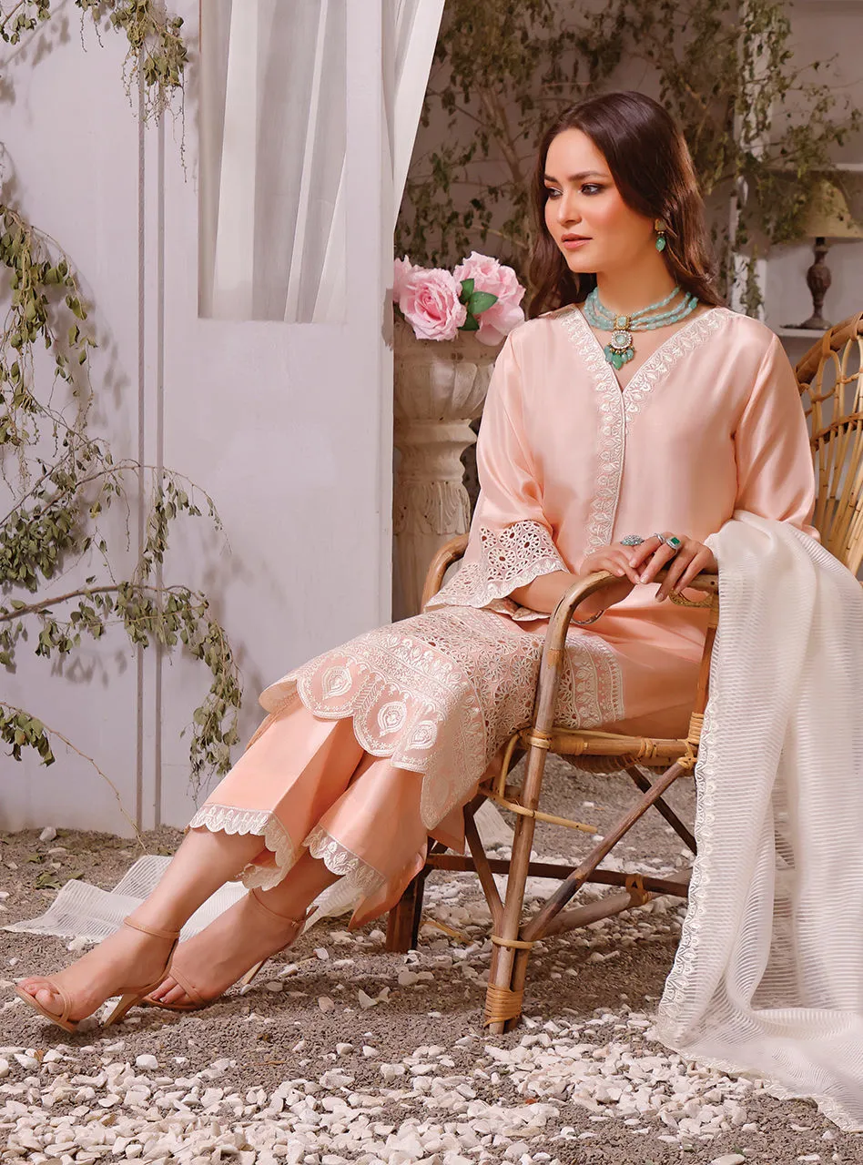 Premium Raw Silk Pink Salwar Kameez Pakistani Eid Dress