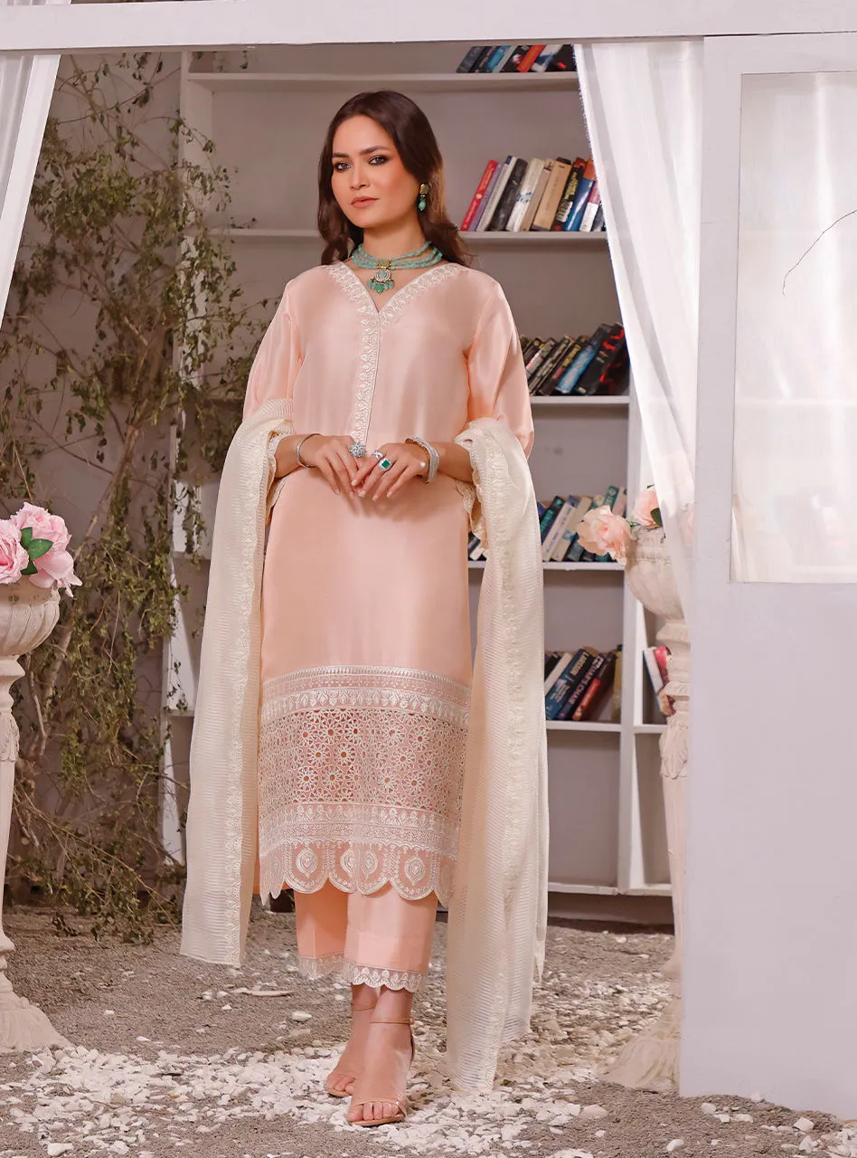 Premium Raw Silk Pink Salwar Kameez Pakistani Eid Dress