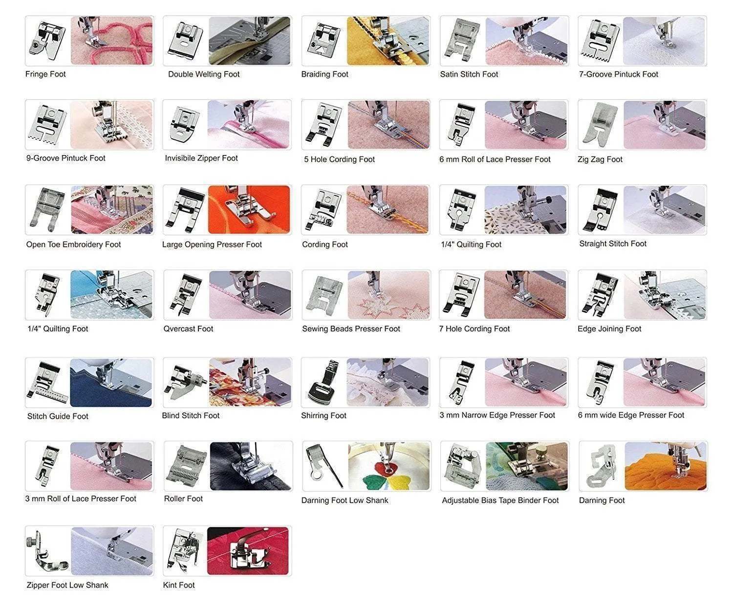 Premium Sewing Machine Presser Foot Set