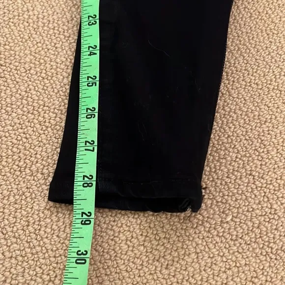 rag &amp; bone black jeans with side zippers