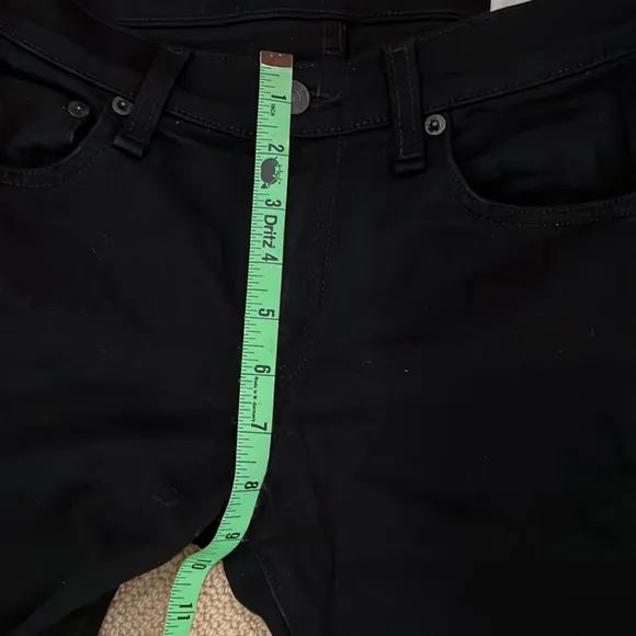 rag &amp; bone black jeans with side zippers