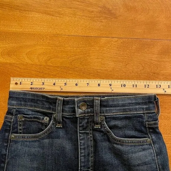 Rag &amp; Bone Jane Super High Rise Skinny Jeans Zeke Dark Wash